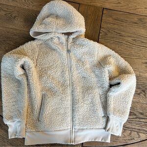 Athleta Girl Cream Kids Sherpa Jacket